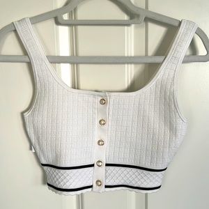 Aritzia Babaton Sculpt Knit Cropped Tank Top